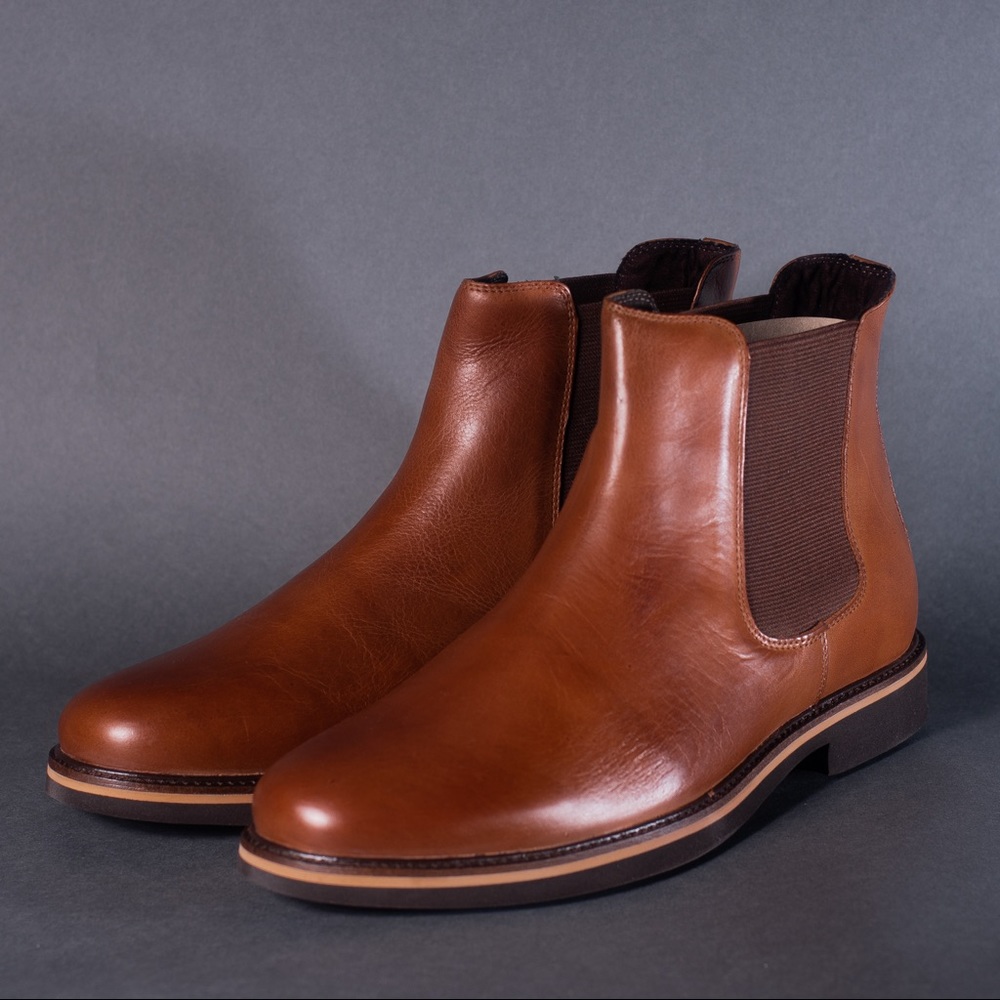 Donald Pliner Saddle Leather Boots in Antique Calf
